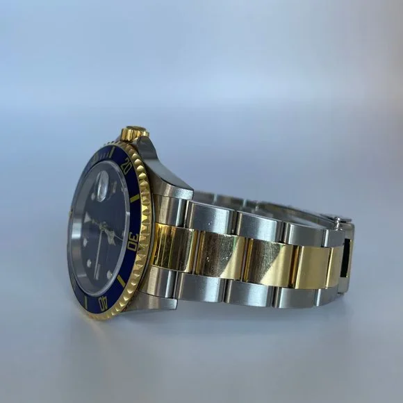 Rolex Submariner Two-Tone 18KY Gold & Stainless-Steel Oyster Band 16613 - Picture 3 of 5
